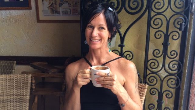 Being good to myself with a (guilt-free) hot chocolate and churro in San Miguel de Allende, Mexico!