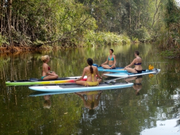 SUP Yoga = a 360 degree nature fix!