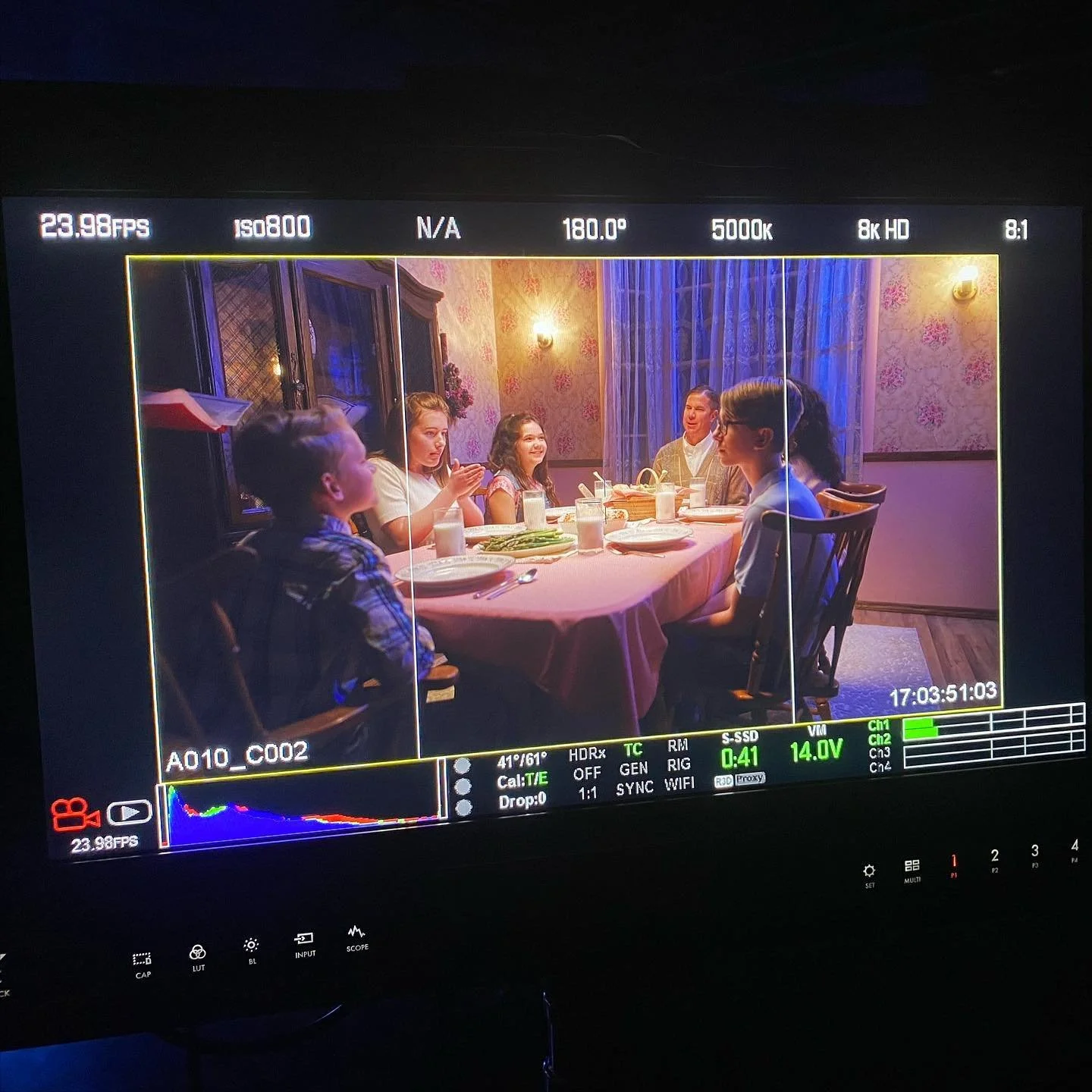 &ldquo;Dated&rdquo; dining room set made to endure many natural disasters. I think the earthquake and fire were definitely my favorites. This was so fun. Let&rsquo;s do fx on every set. 
@oneofthefold 
Set design 🙋&zwj;♀️
Set build @frazierbuilds