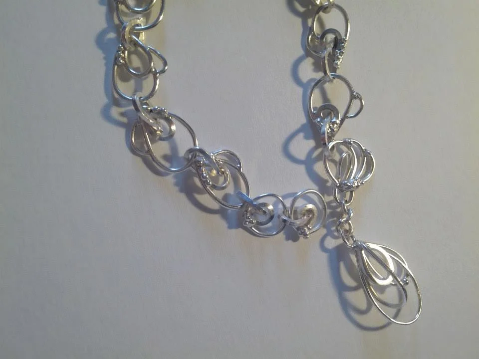 Art Deco inspired wedding bracelet