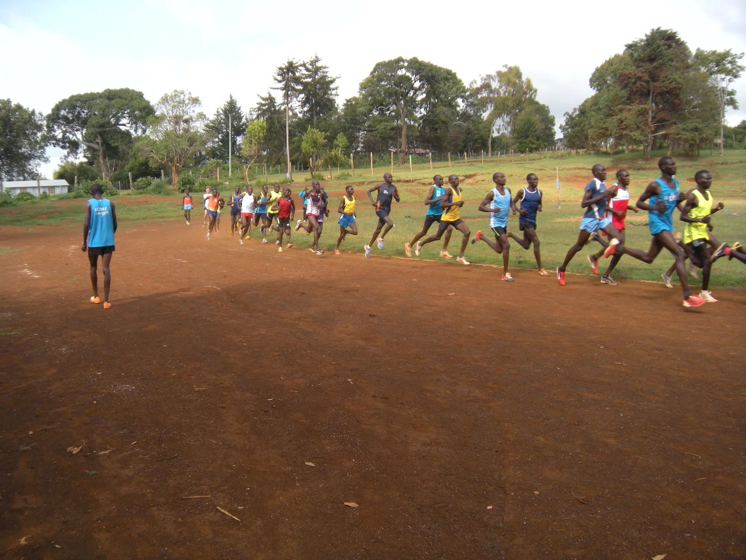 Record holders and future world champions at a running workout in Iten, Kenya, the home of champions,