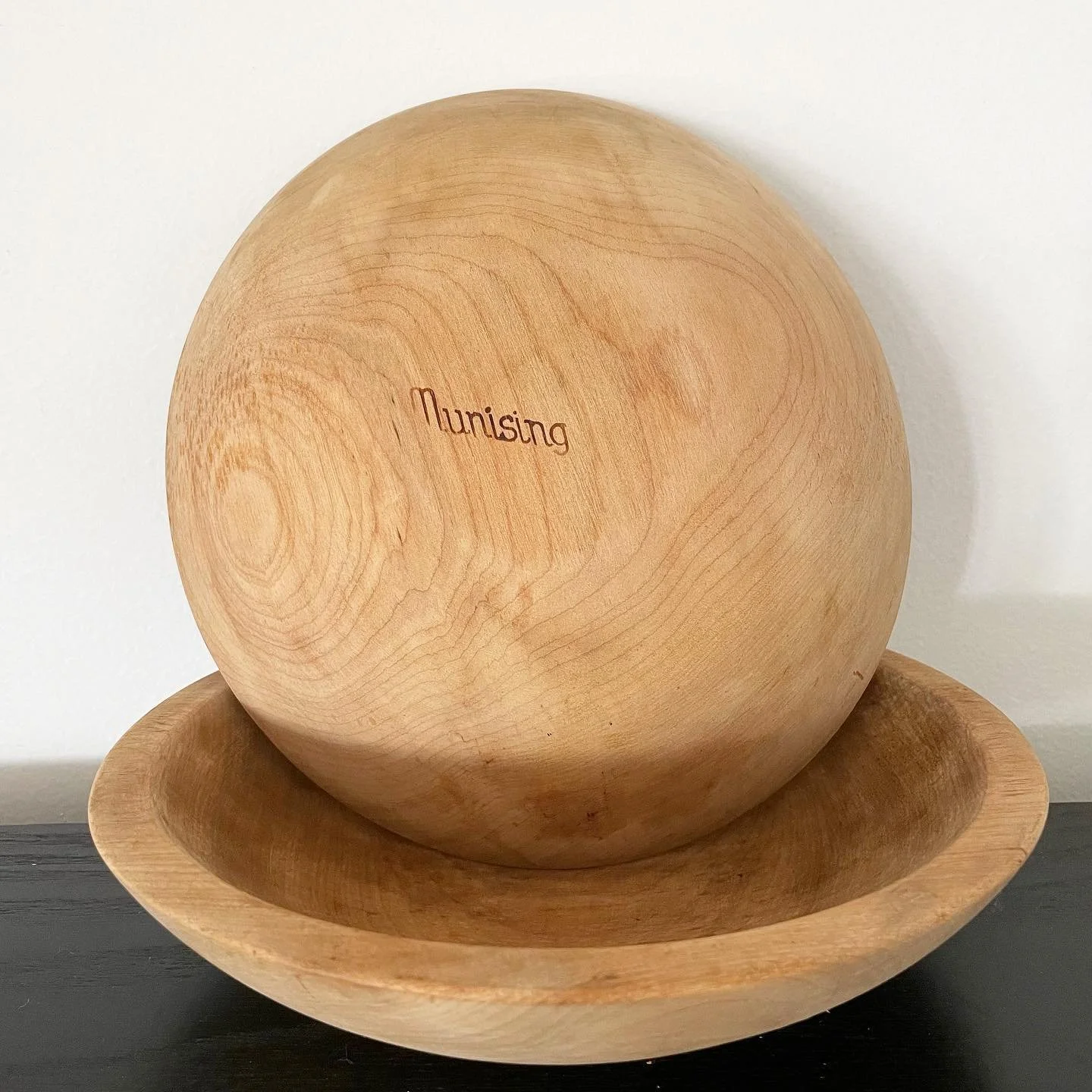 I couldn&rsquo;t believe my eyes&hellip; at @pccfleamarket in Pasadena when I saw the word &ldquo;Munising.&rdquo; That could only mean one thing: home! In @americanfarmhousestyle I discovered these wooden bowls were made in Munising, Michigan from 1