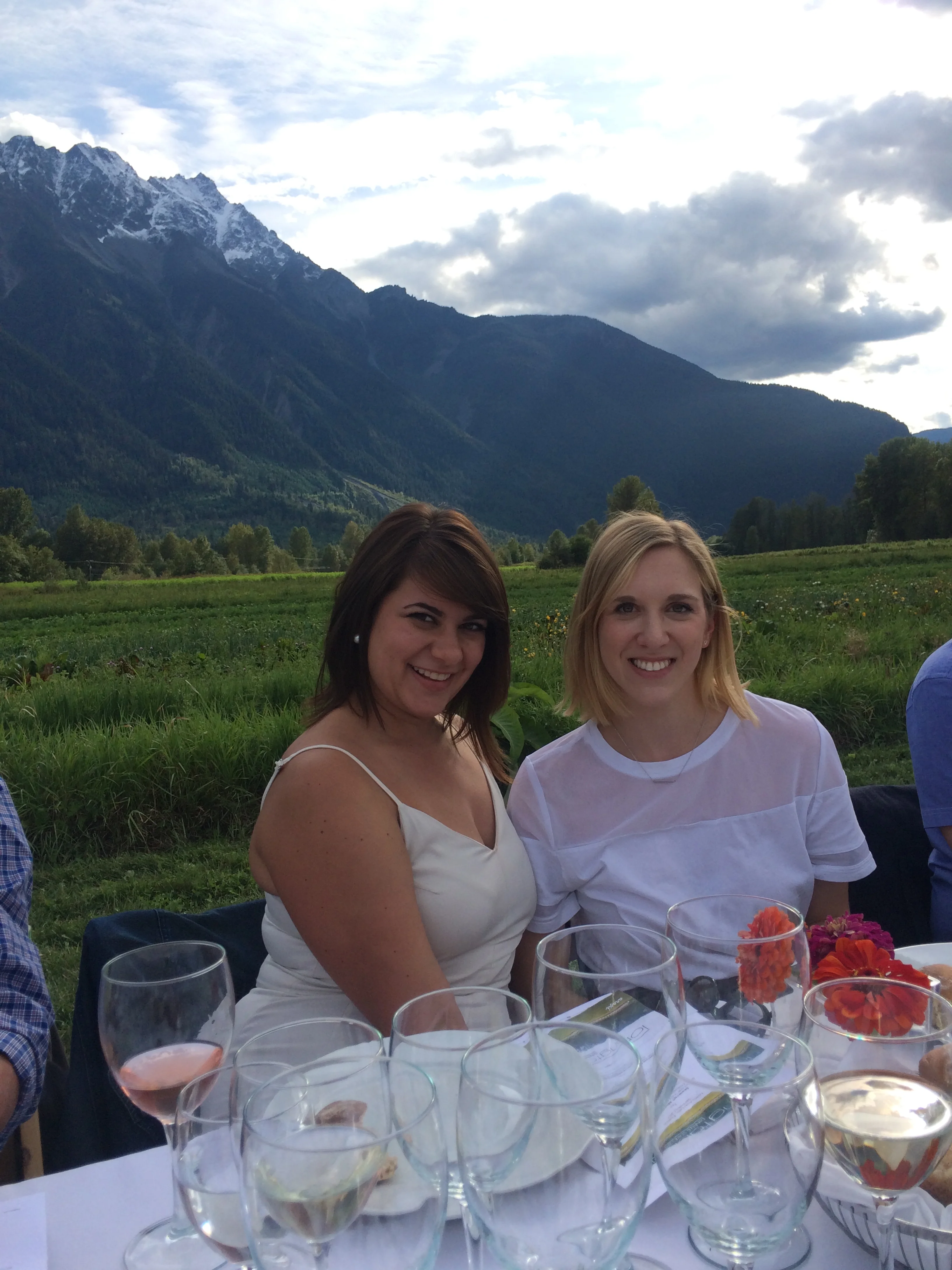 At the Araxi Long Table Dinner in Pemberton, B.C. 