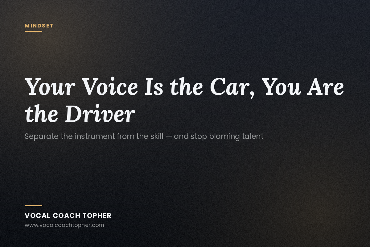 Your Voice Is the Car, You Are the Driver