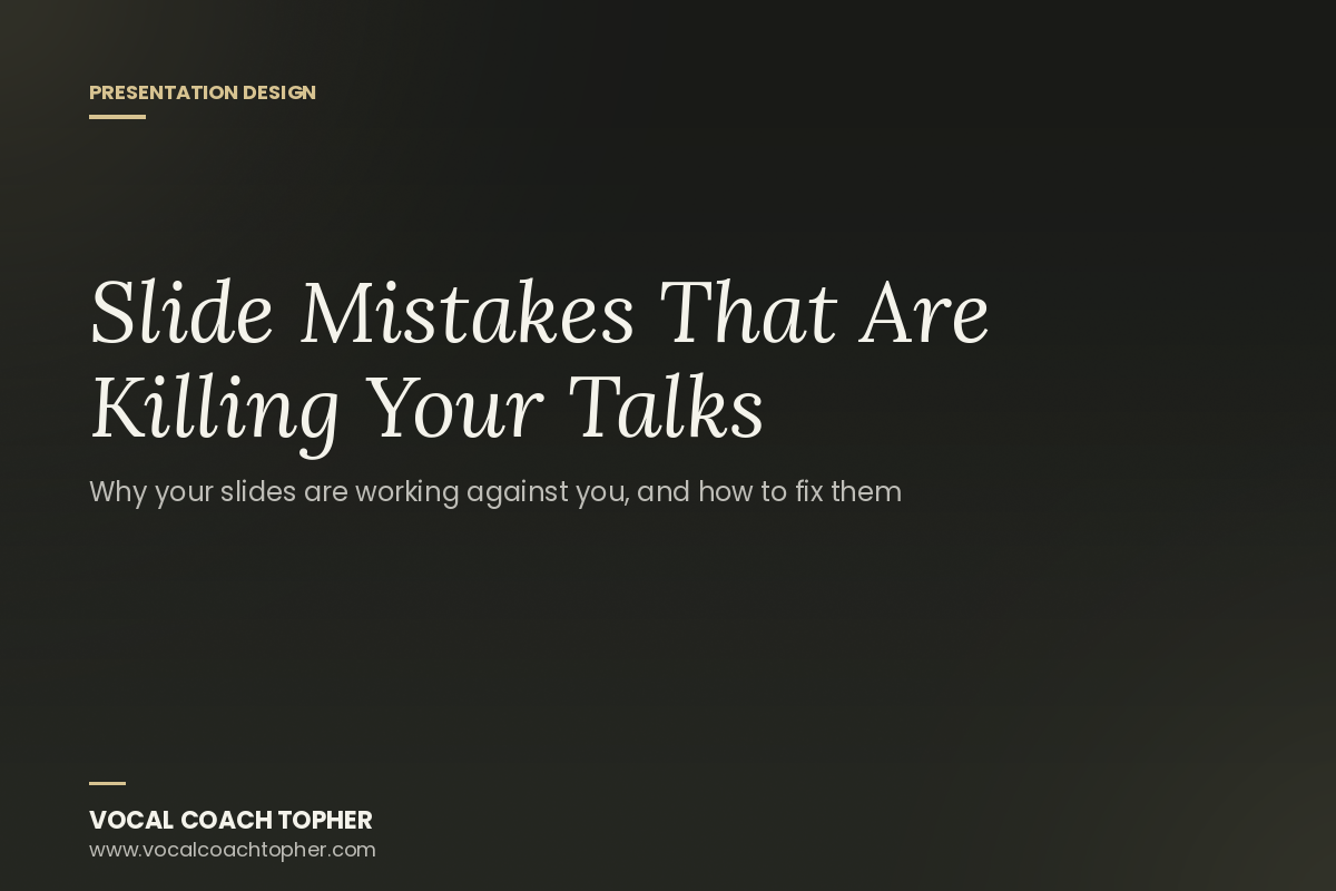 Slide Deck Mistakes That Are Killing Your Presentations
