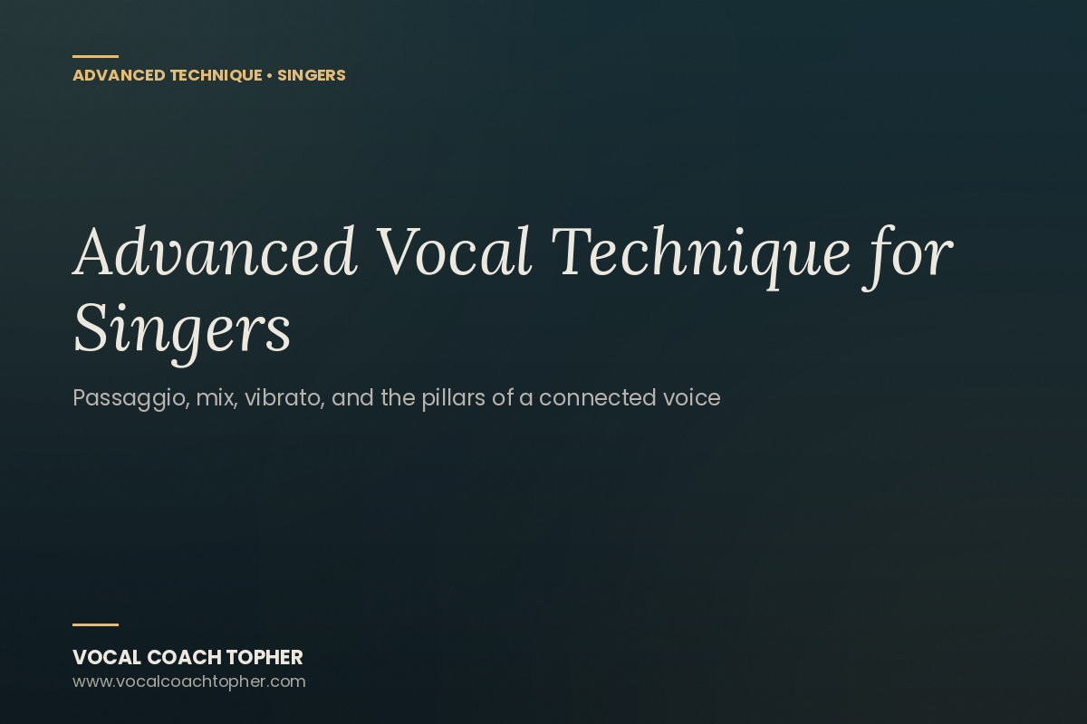 Advanced Vocal Technique for Singers