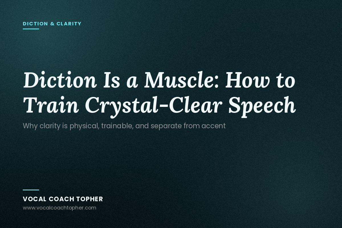 Diction Is a Muscle: How to Train Crystal-Clear Speech