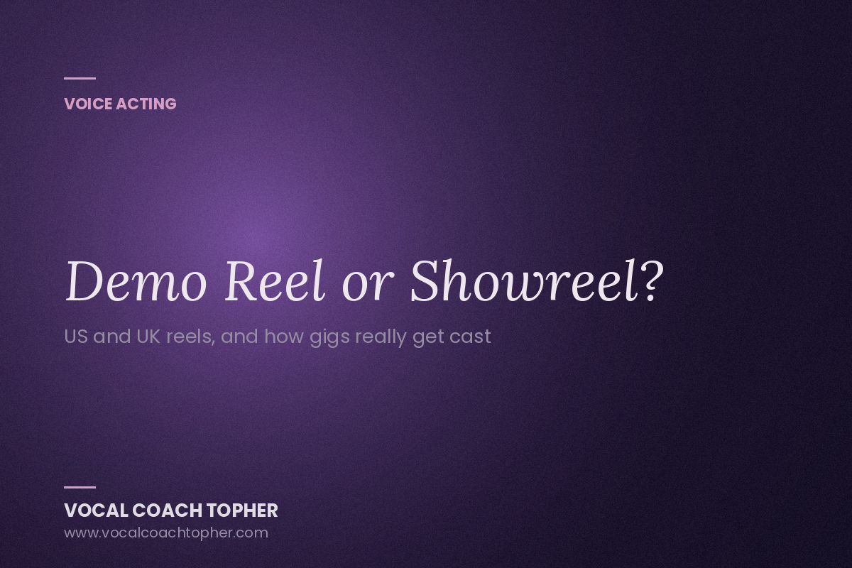 Demo Reel vs. Showreel: What Casting Wants to Hear