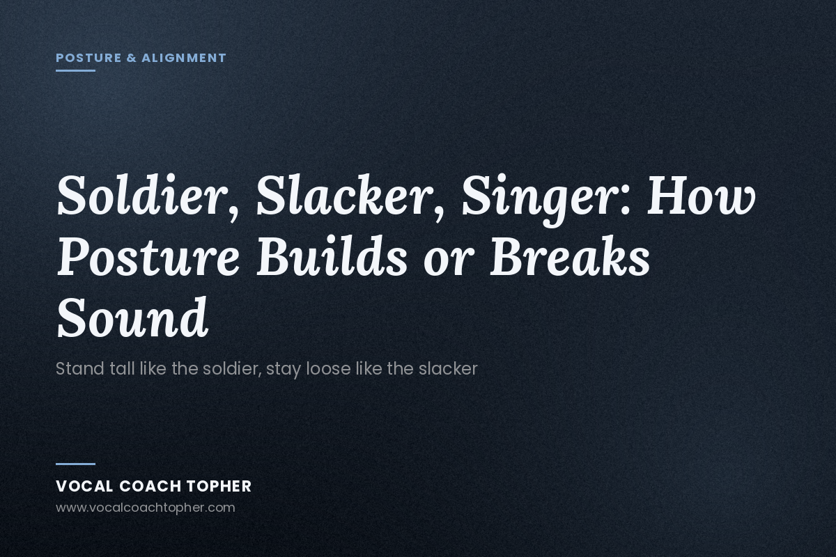 Soldier, Slacker, Singer: How Posture Builds or Breaks Sound