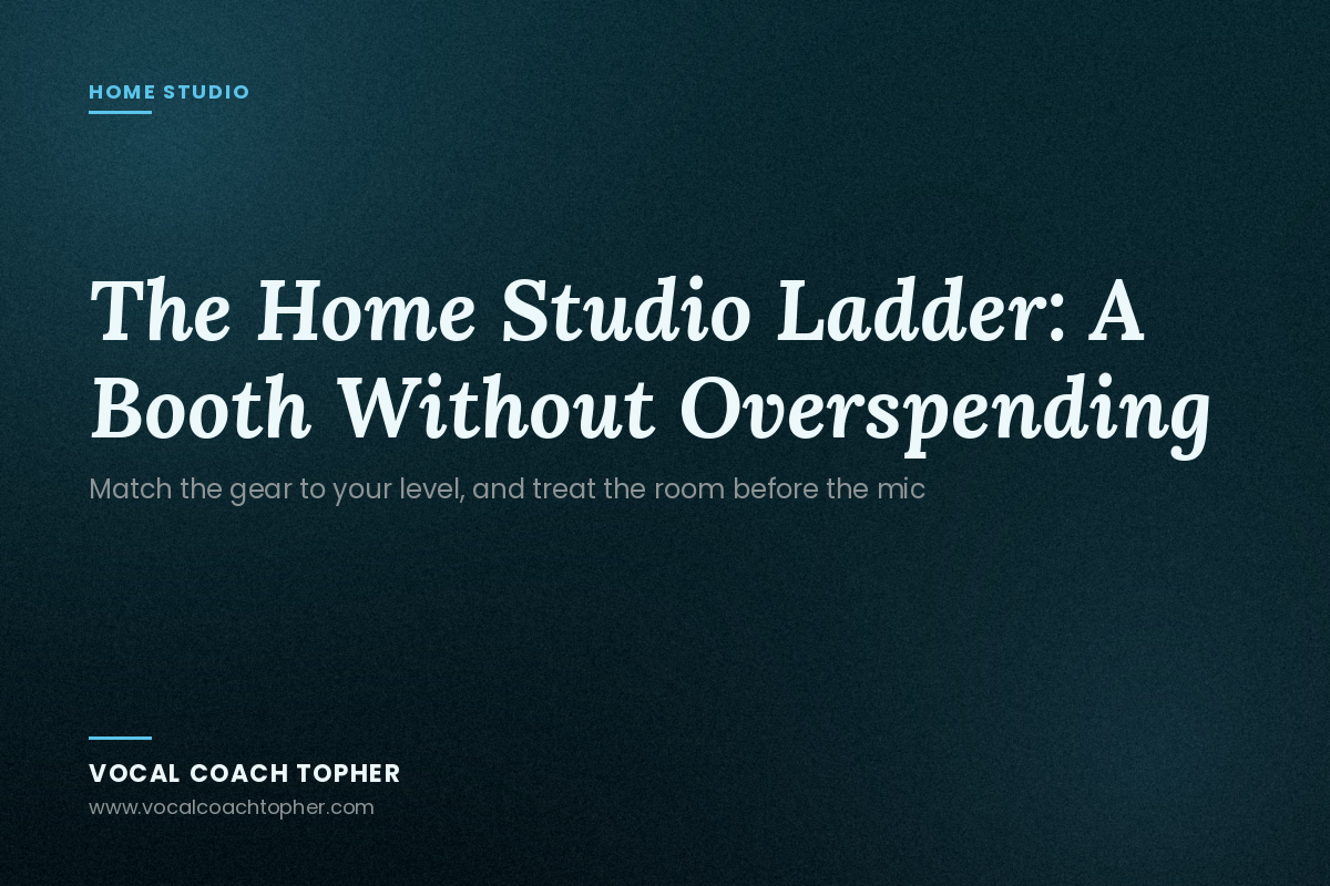 The Home Studio Ladder: A Booth Without Overspending