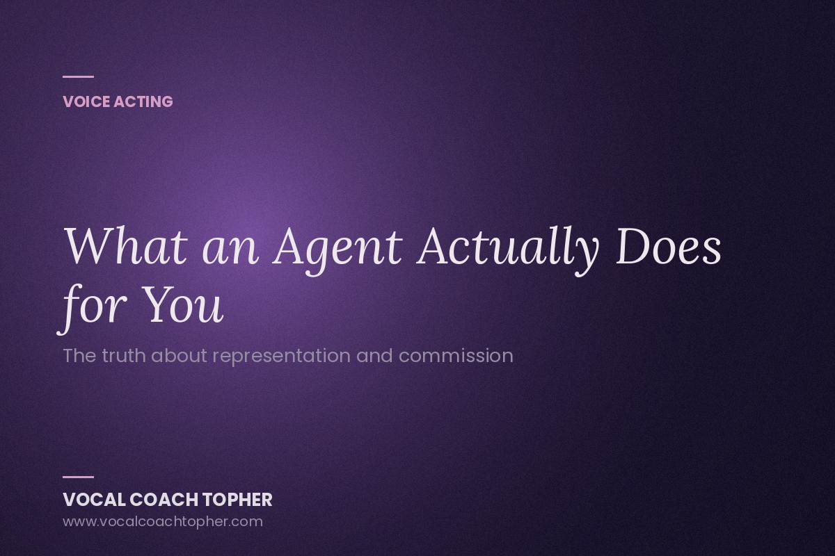 What a Voice-Over Agent Actually Does for You