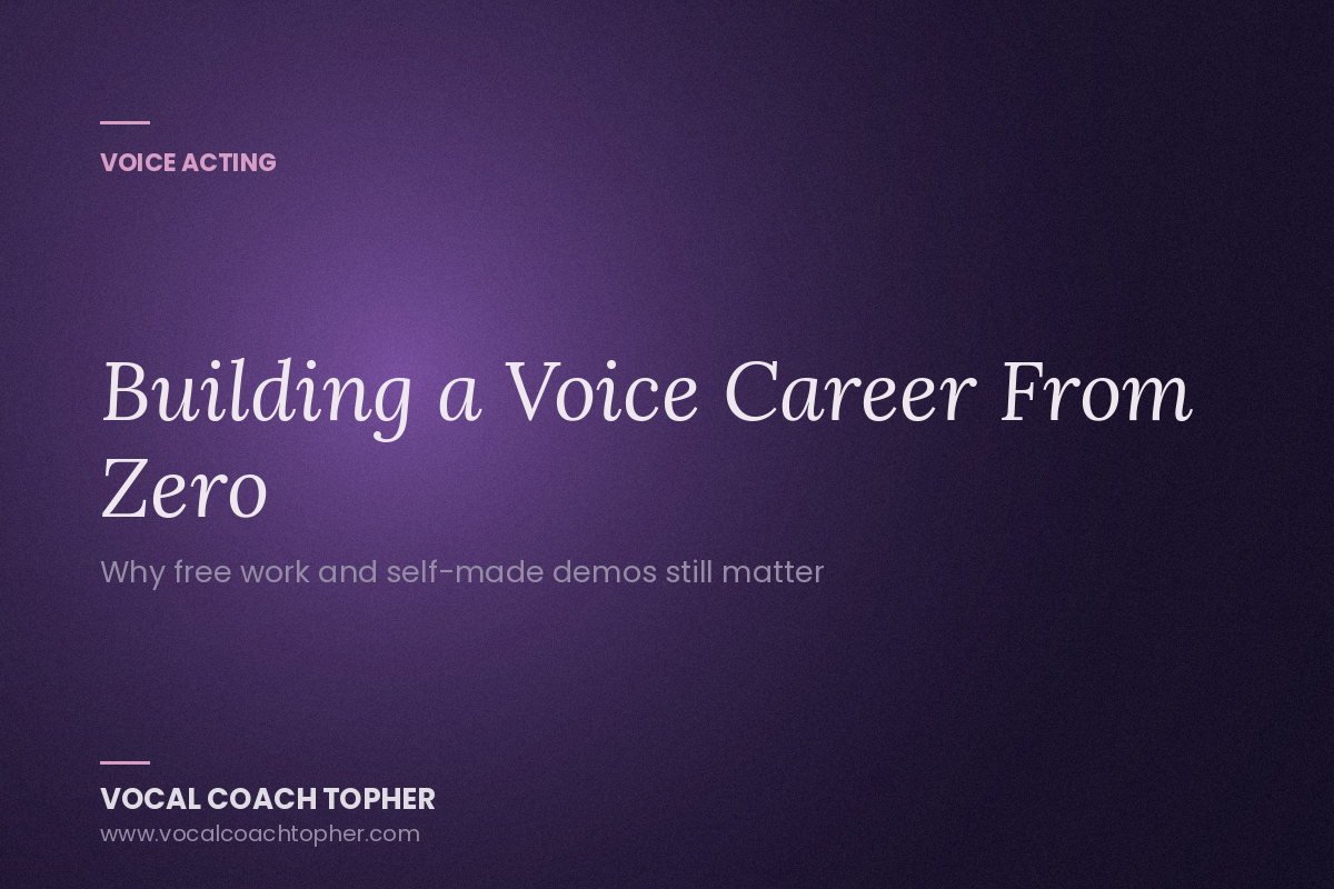 How to Break Into Voice Acting With No Experience