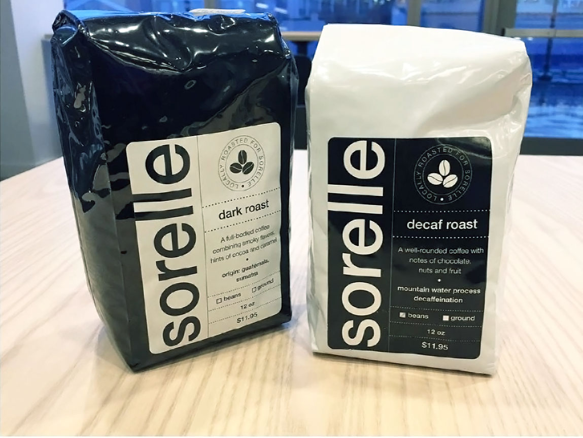 Dark Roast and Decaf Coffee Labels