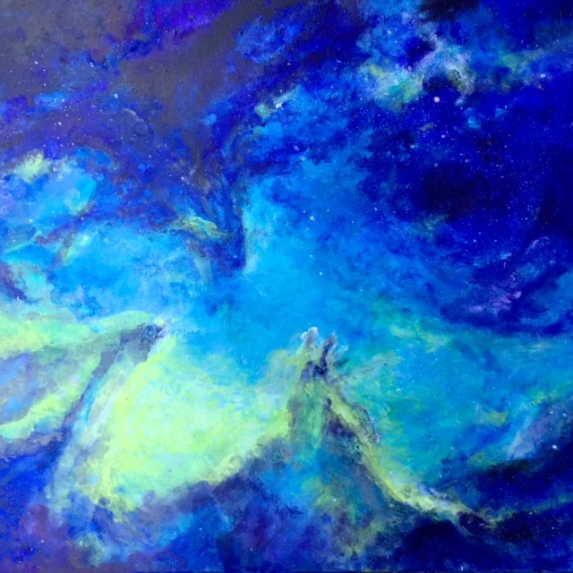 No. 9, Acrylic on Canvas, 20" x 20"