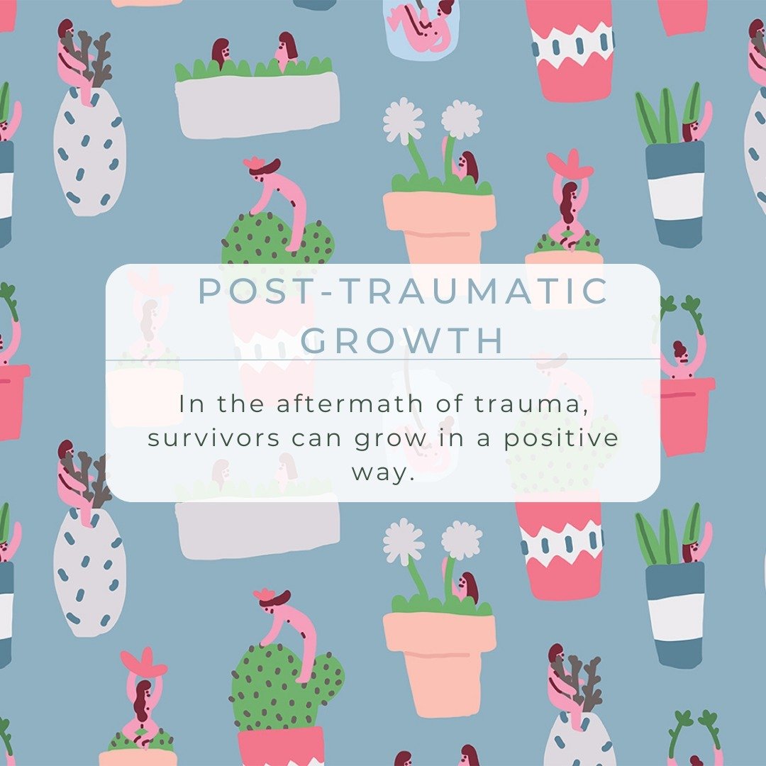 Post-traumatic growth (PTG) is a theory that suggests that survivors can grow from the experience in a positive way after trauma. Individuals who work toward recovery can reflect on the positives after the fact. Post-traumatic growth includes appreci