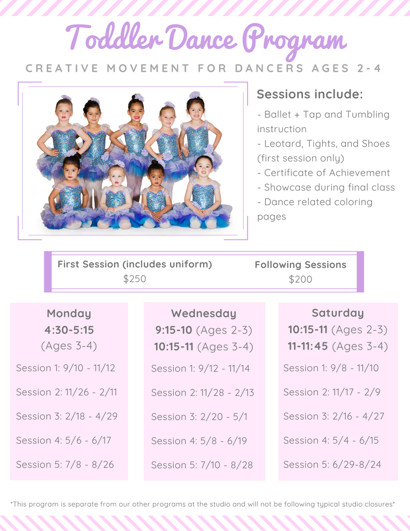 dance studio programs on 2018 19 List Schedule Studio M Dance Academy