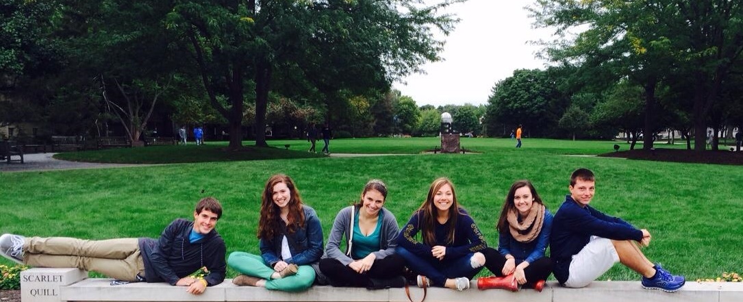  May 29, 2014, Meredith Hunter-Mason, 2nd from right, was one of 15 to receive a Hitchcock scholarship at Tantasqua's Class Day. 