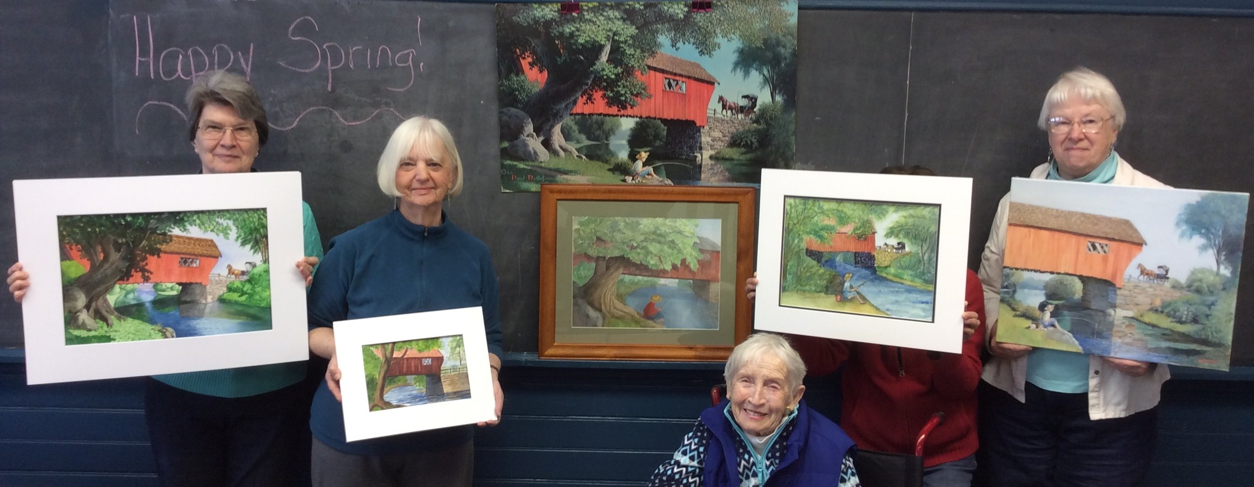Art Group meets on Tuesday mornings 9-11:30 during the school year. No meetings in the summer.