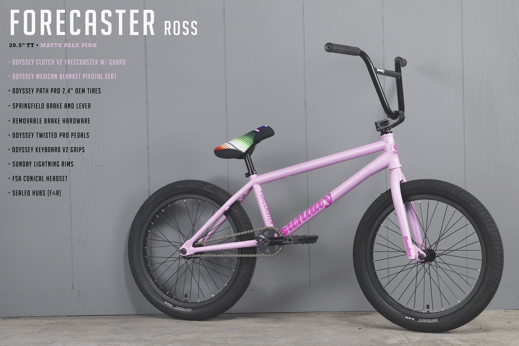 pink bmx frame