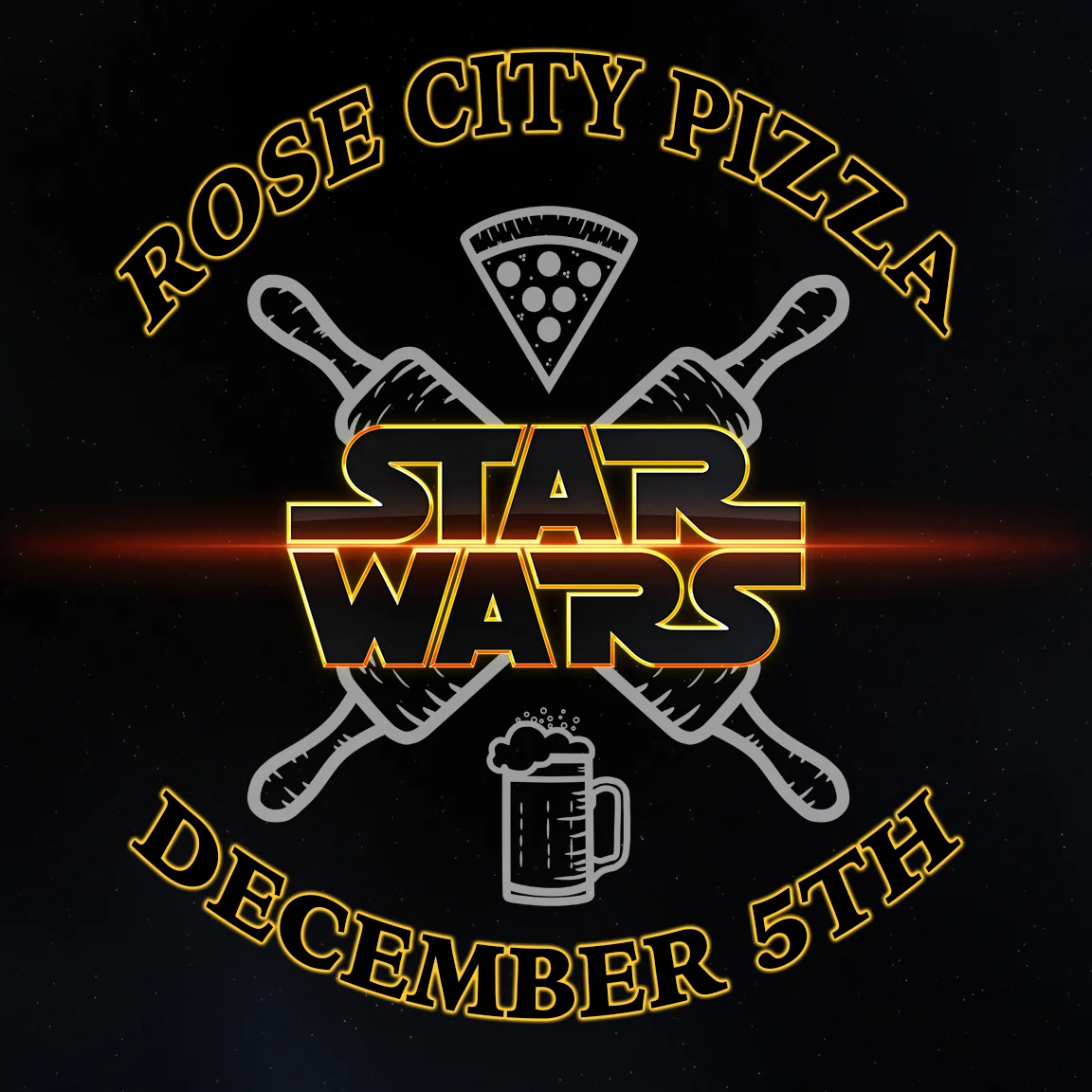 Rose City Pizza Star Wars Art Show