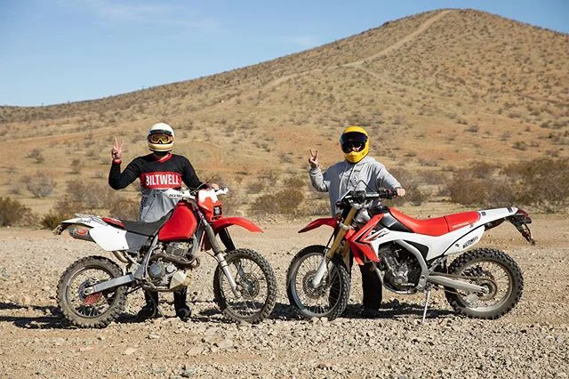 We do everything together and now we added learning how to ride dirt bikes to the list 👬 @flynnbryant
