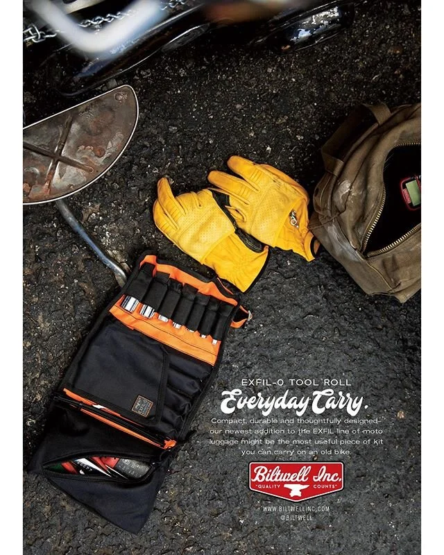 Random shot when @the_baja_barnacle broke down on the way back from EDR 2019 that worked well for a Exfil-0 Tool Roll ad in @greasykulture