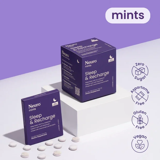 Neuro Extra Strength Sleep & Recharge™ Meltaway Mints (5mg).webp