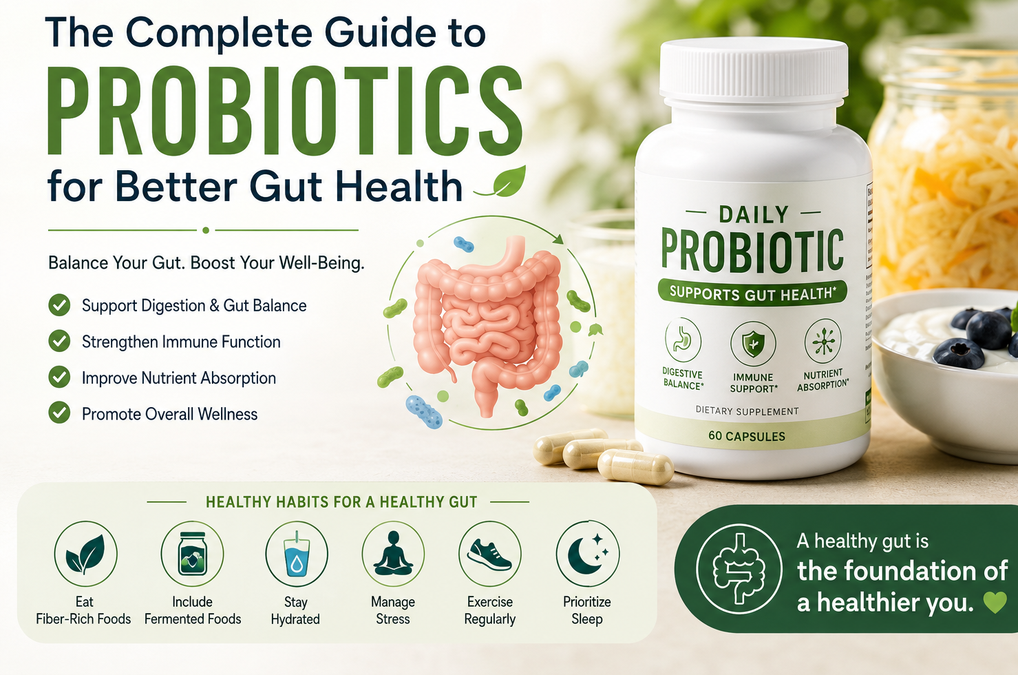 A Practical Guide to Probiotics: Supporting Gut Health and Digestive Comfort