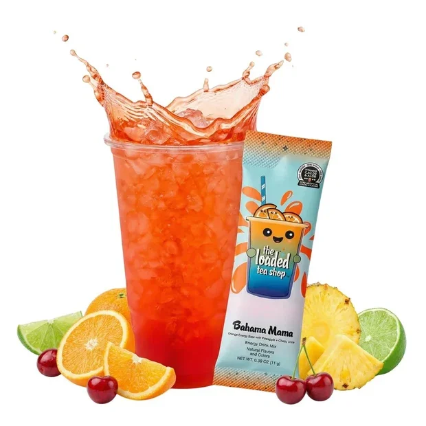 The Loaded Tea Shop Functional Energy Tea Packs (Bahama Mama).webp