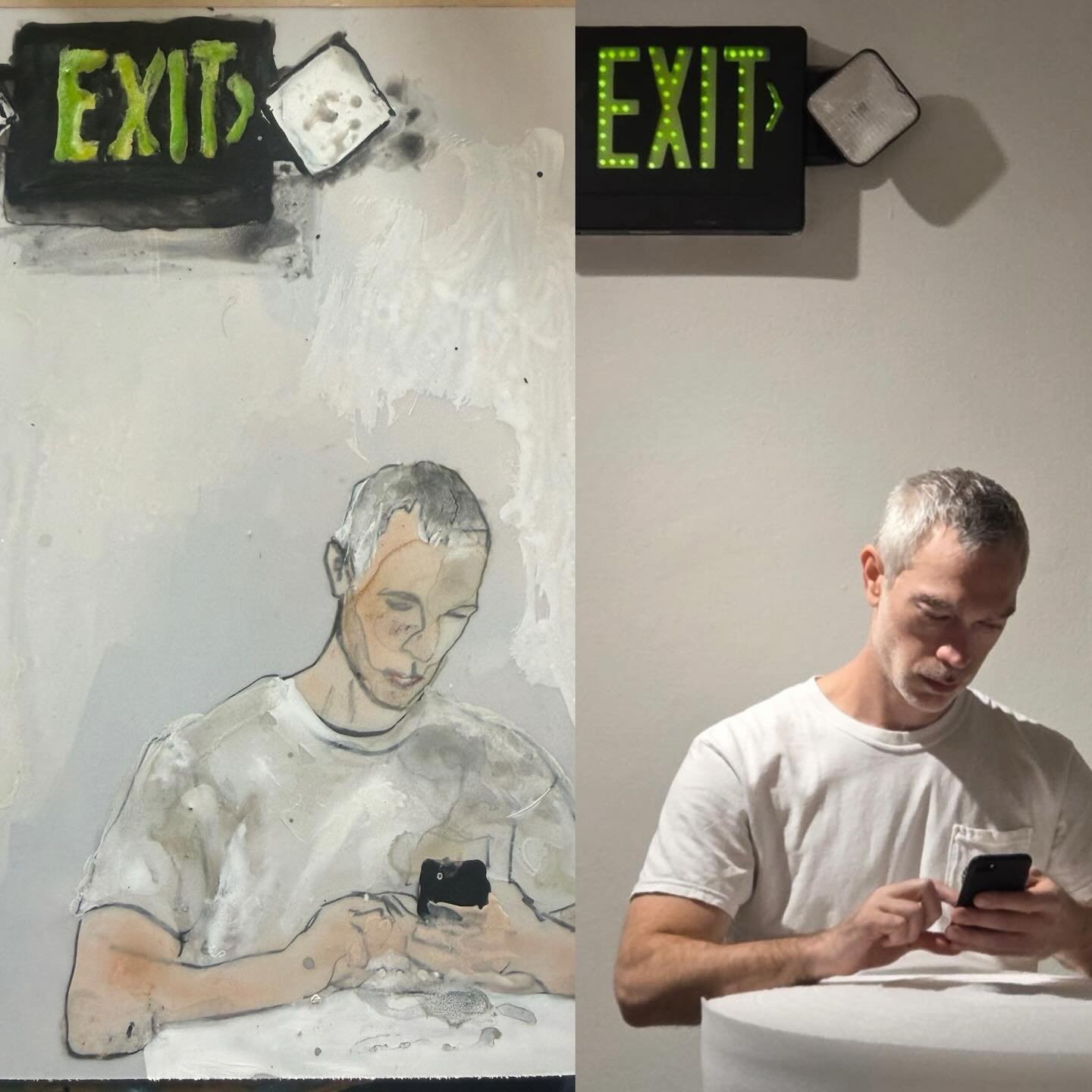 Cinematic photo of Jordan taken by @saintanp on February 10. Had to paint it.