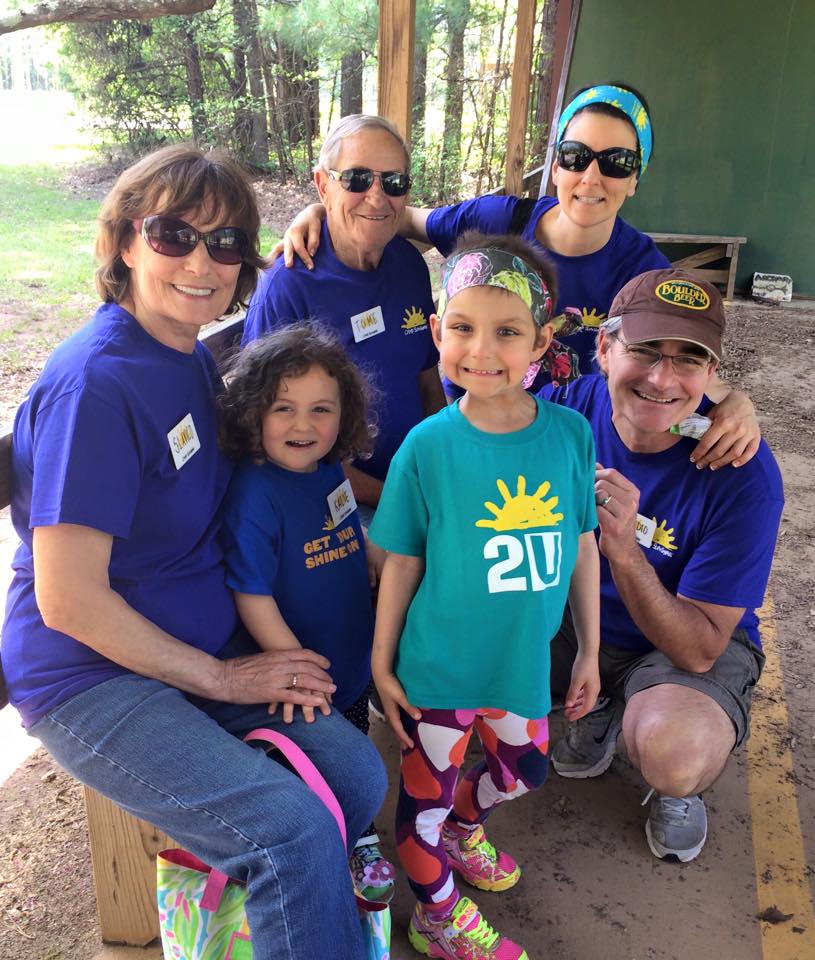 Member of the Kucelin Family spending precious time this summer at Camp Sunshine.