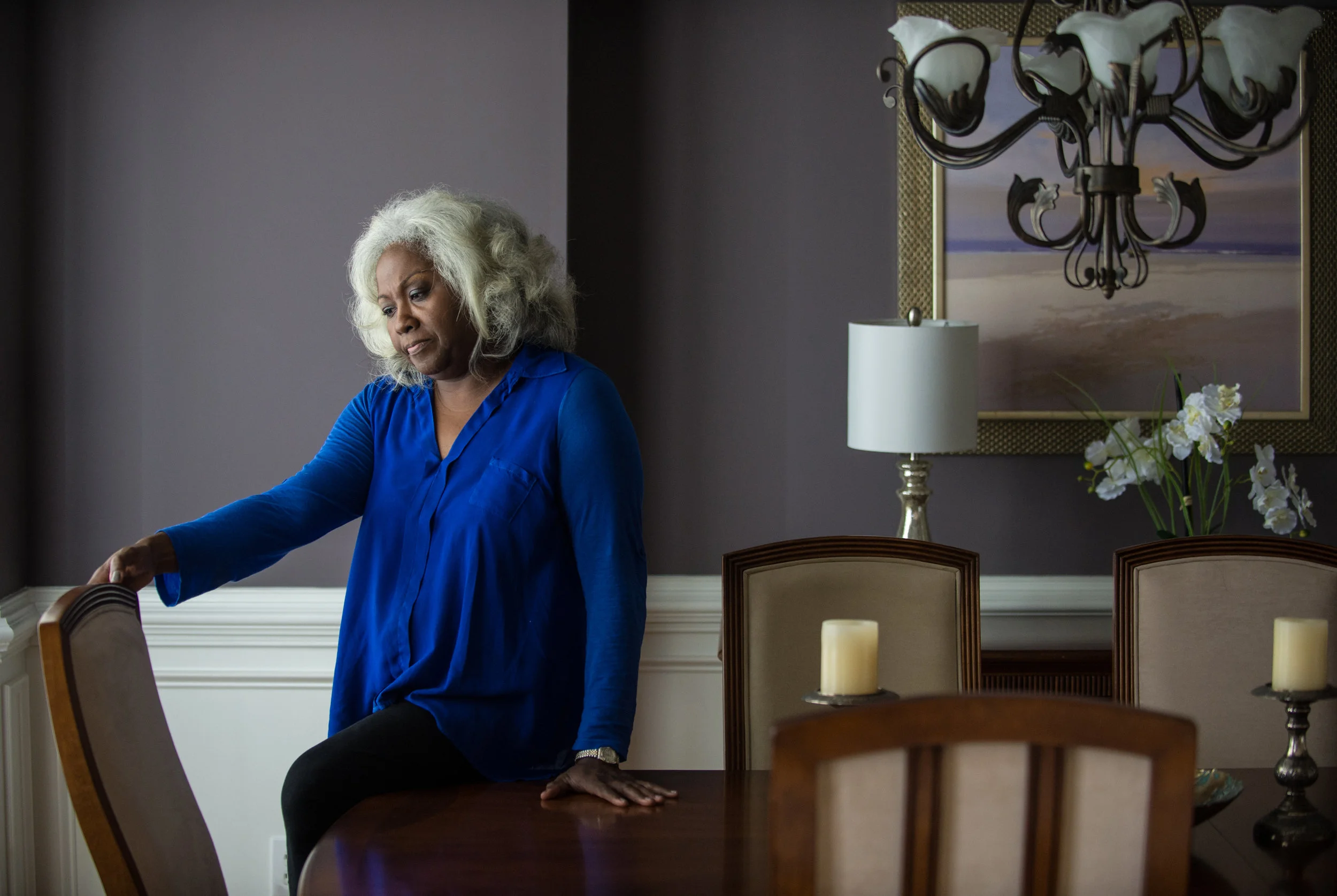 Deanna Baxam, mother of former US soldier Craig Baxam, speaks about her son at her Dacula, Ga., home on 15 August 2016. In 2014, Craig Baxam pleaded guilty to destroying records that might be used in a terrorism investigation and was sentenced to seven years in prison. He had been charged in early 2012 with attempting to provide material support to terrorist organisation al-Shabaab, which is affiliated with al-Qaida. Photograph: Bita Honarvar
© 2016 Bita Honarvar