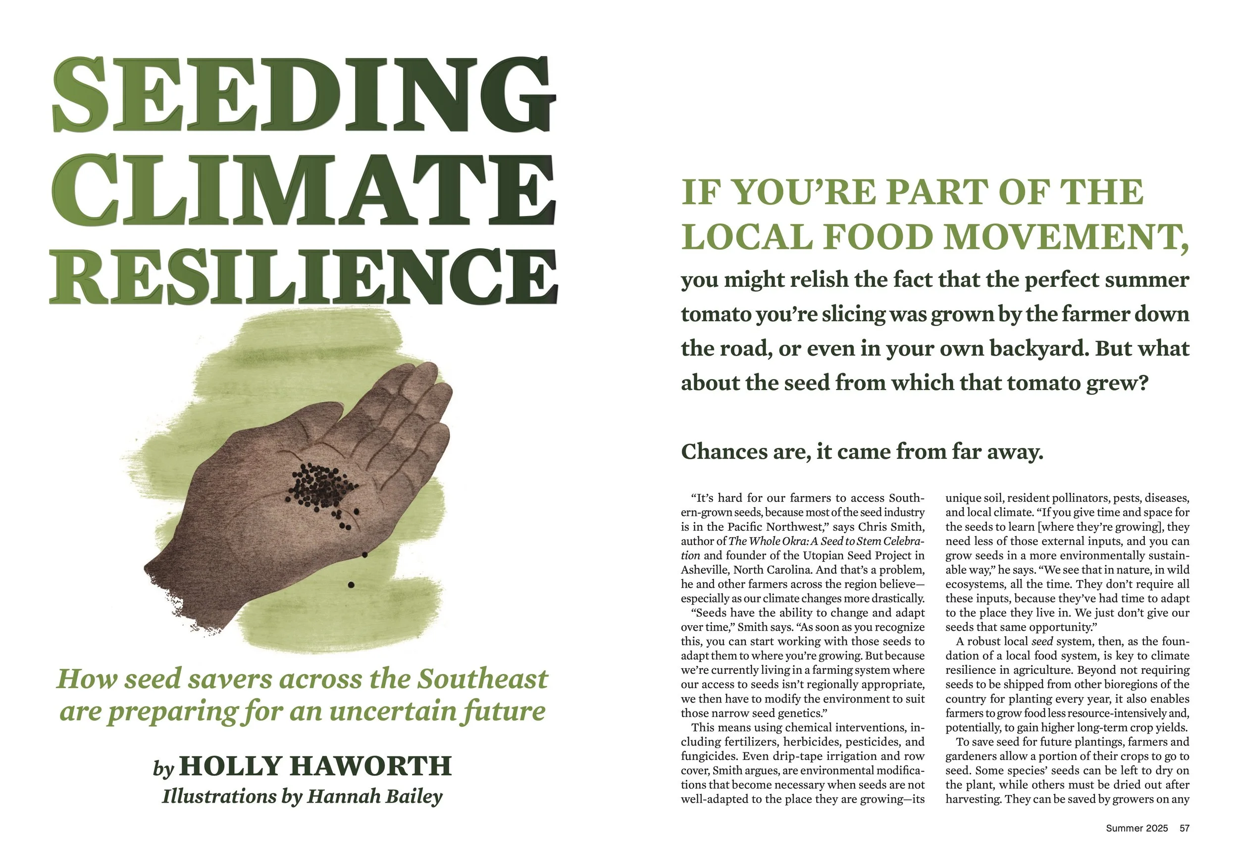Seeding Climate Resilience
