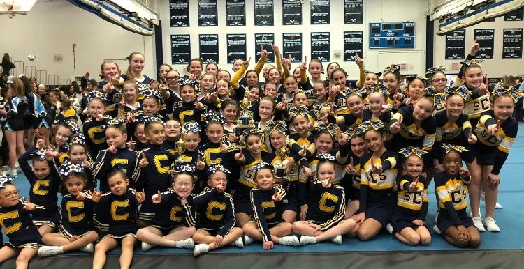 SCS Cheerleaders Varsity, Debs, and Biddys take First place! (Photo credit:Felicia Fasino)