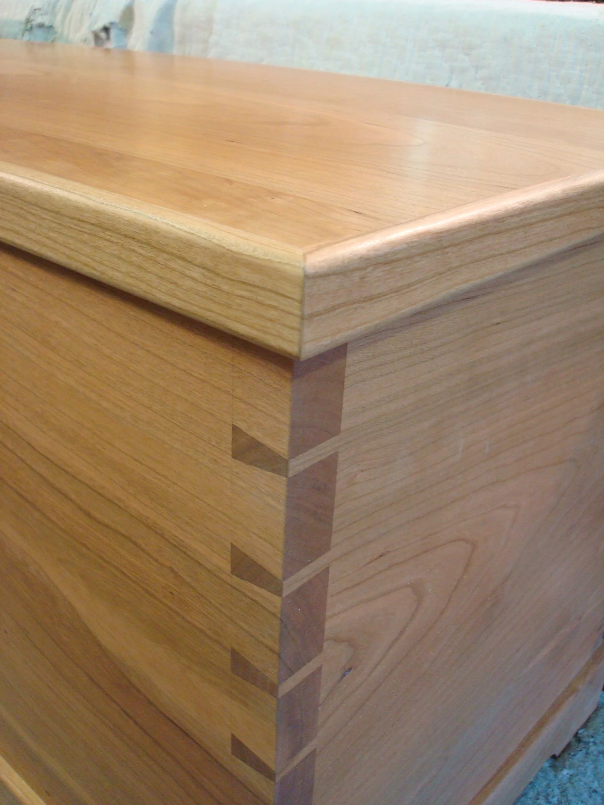Seneca, blanket chest, detail