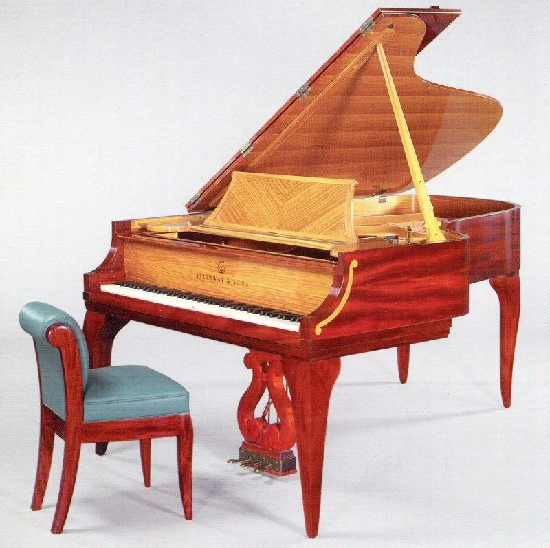 Steinway art case by Tim Philbrick and Tim Wells