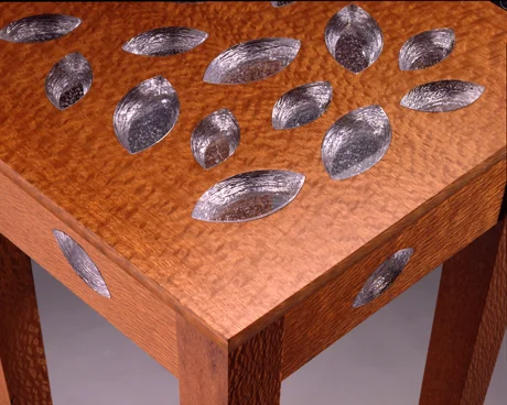 Table by Steuben Glass and Tim Wells, detail