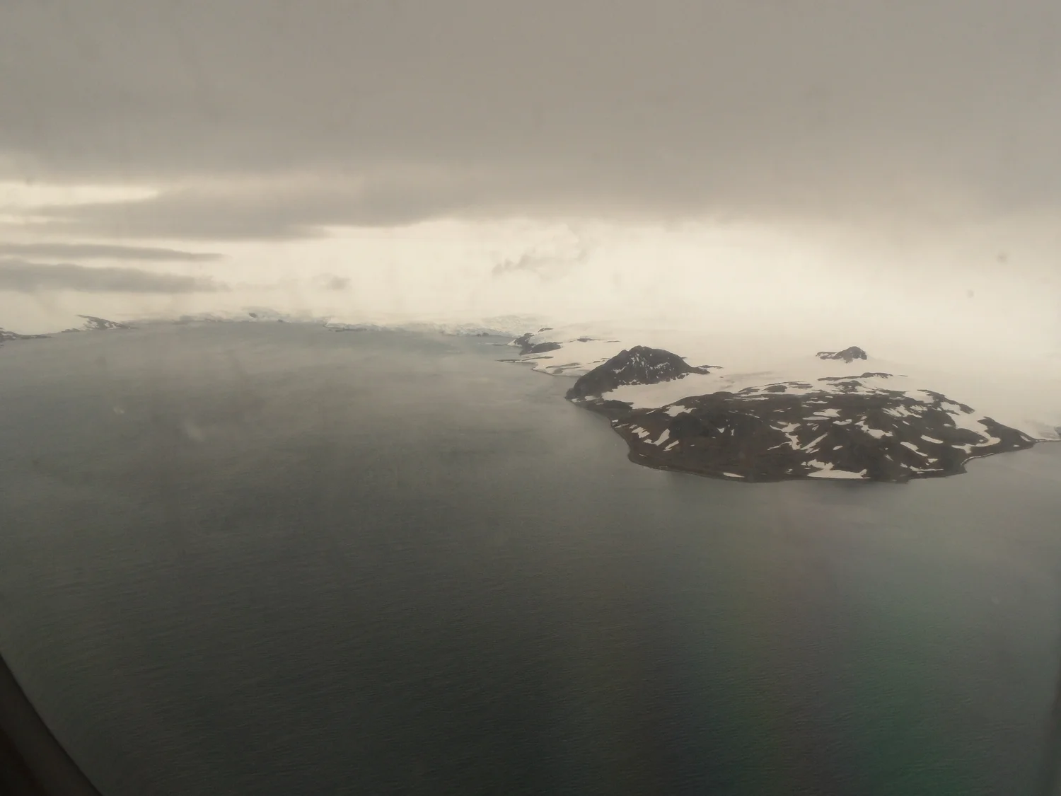 Landing at Frei Station Airport in Antarctica
