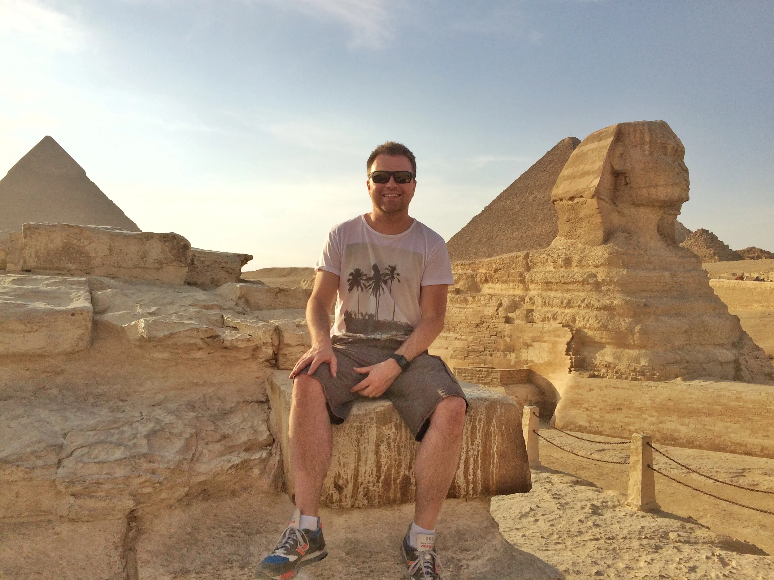 Me next to The Great Sphinx of Giza