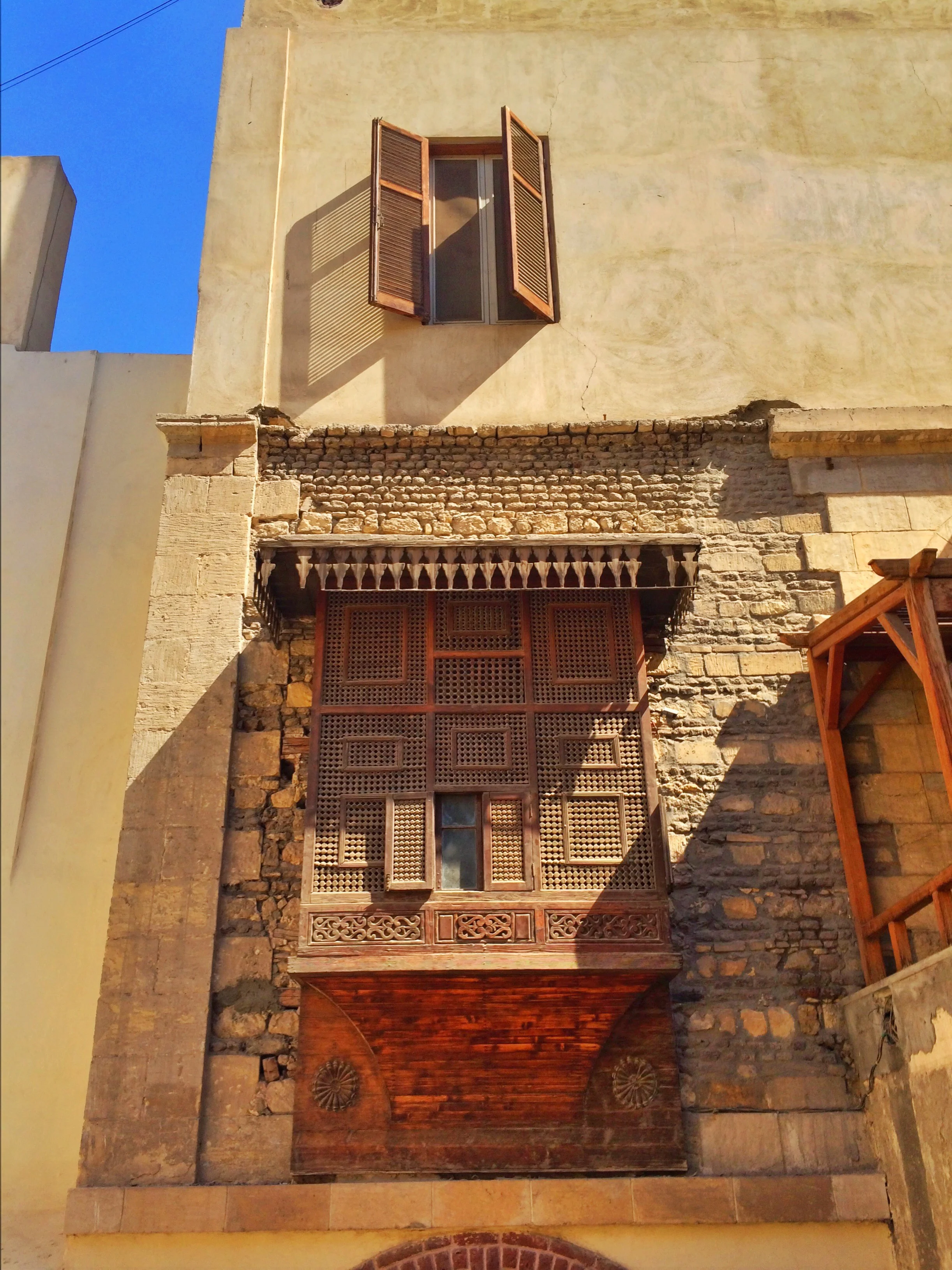 Beautiful veranda in Coptic Cairo
