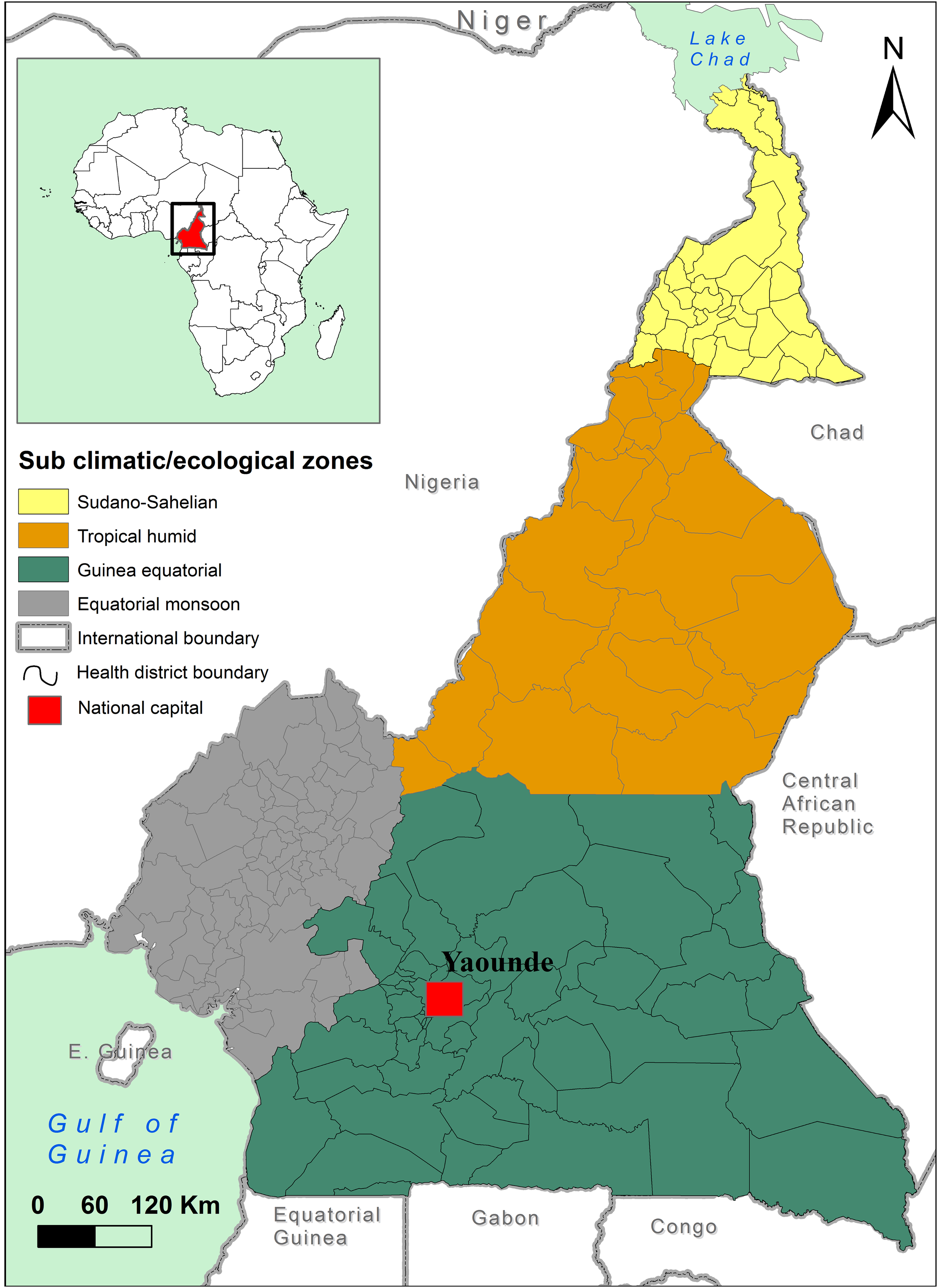 Cholera in Cameroon, 2000-2012: Spatial and Temporal Analysis at the Operational (Health District) and Sub Climate Levels