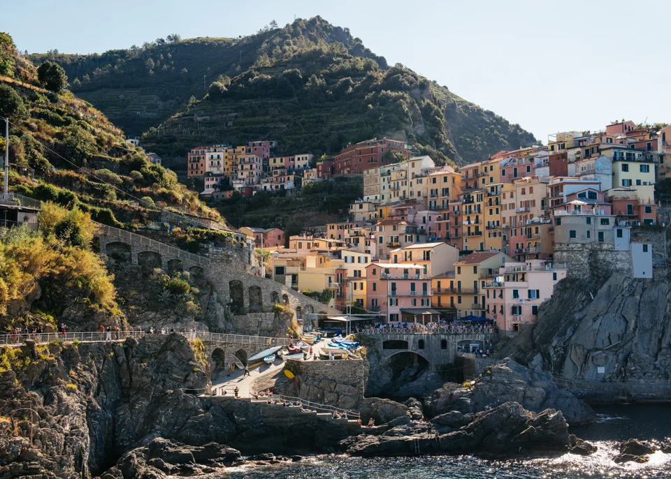Town of Manarola, one of the 5 towns that make up Cinque Terre. 