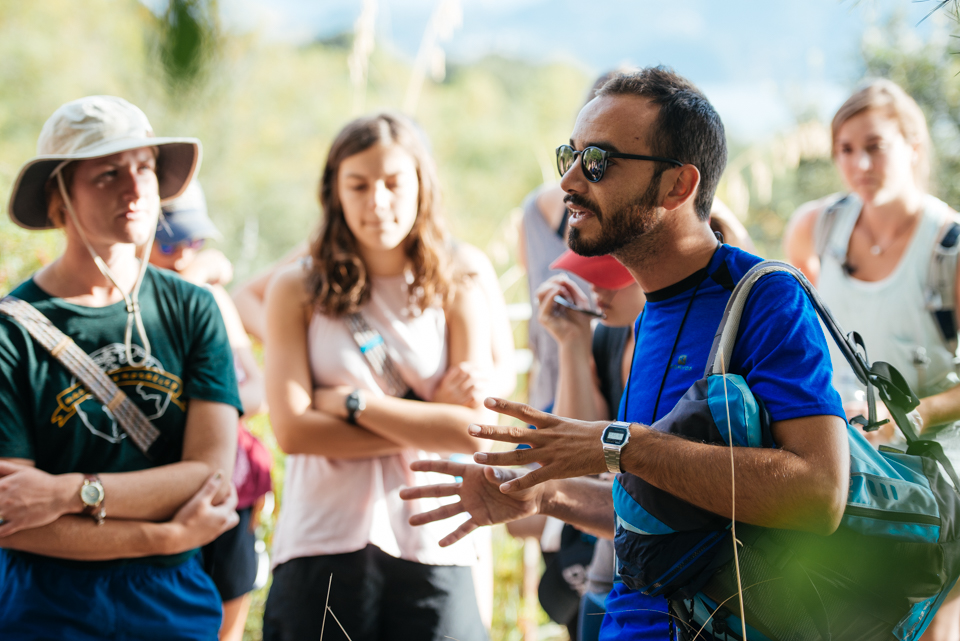 Our guide on the hike around the island of Palmaria.
