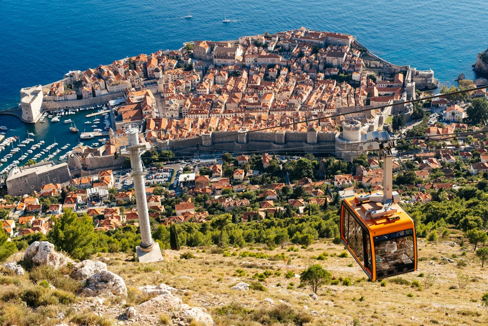 The Dubrovnik cable car carries you to the top of Mountain Srđ with an amazing vantage point of Old Town. 
