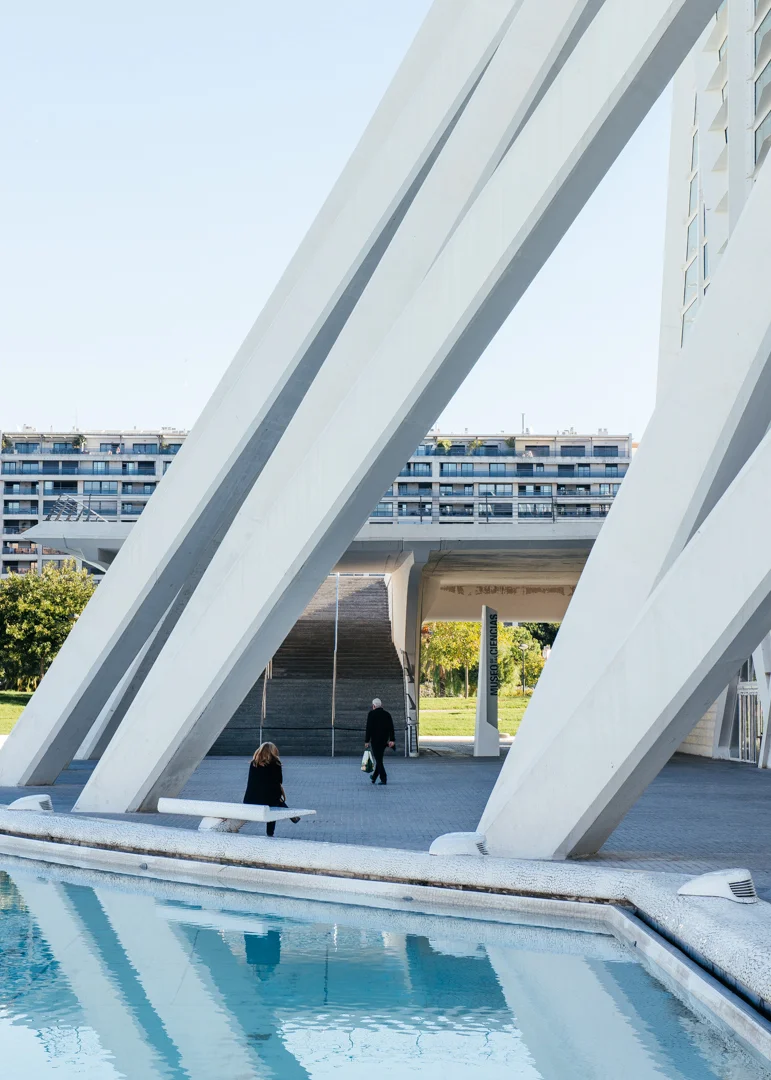All around the Museo de les Ciències Príncipe Felipe is public space to relax and admire the architecture of Calatrava. 