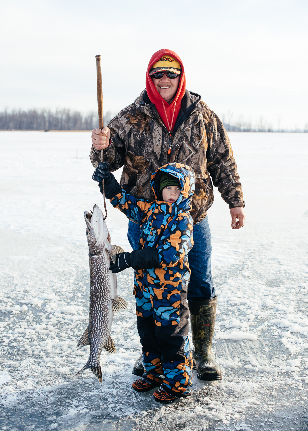 Bob, his grandson, and their 30+ inch Pike.