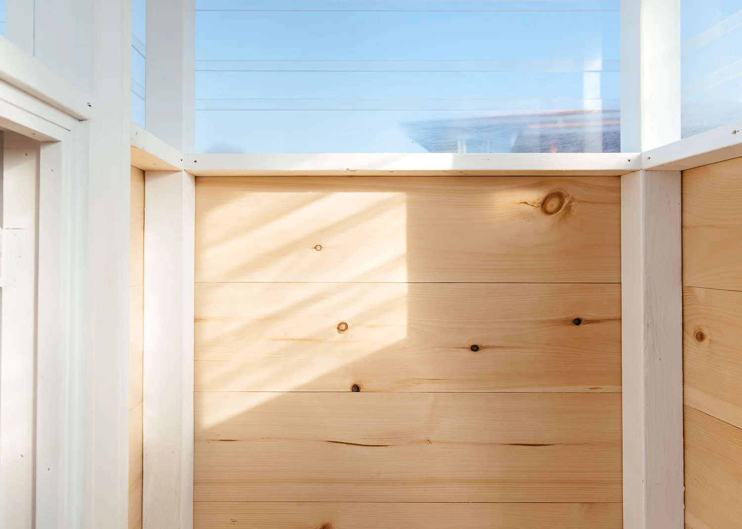Warm light heated up the interior.