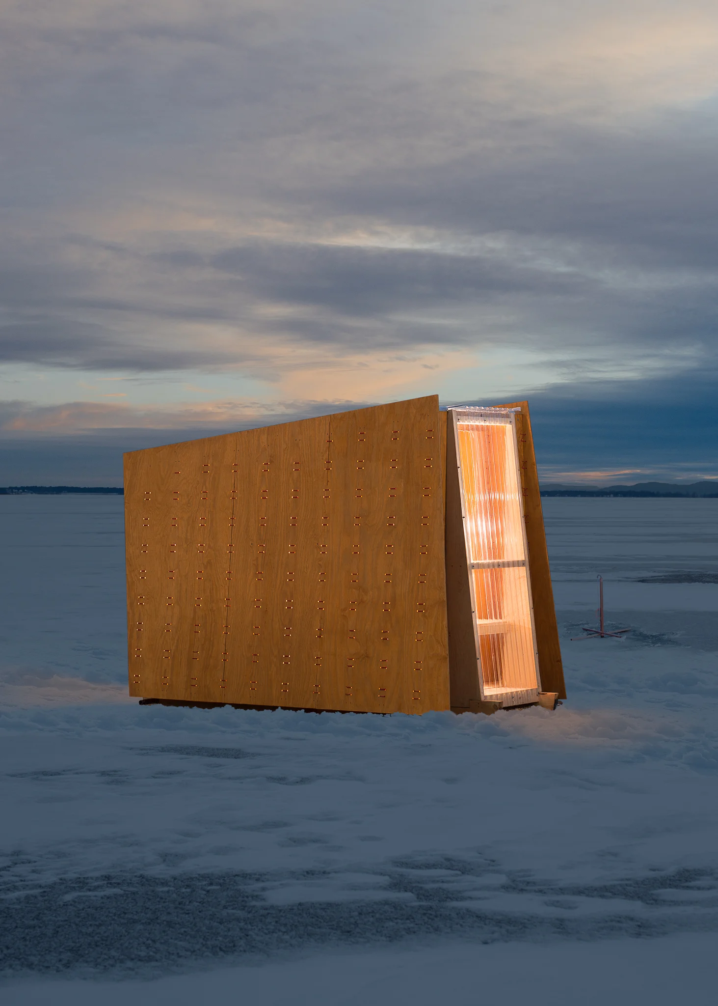 The Ice Ark Photoshopped into its natural environment.