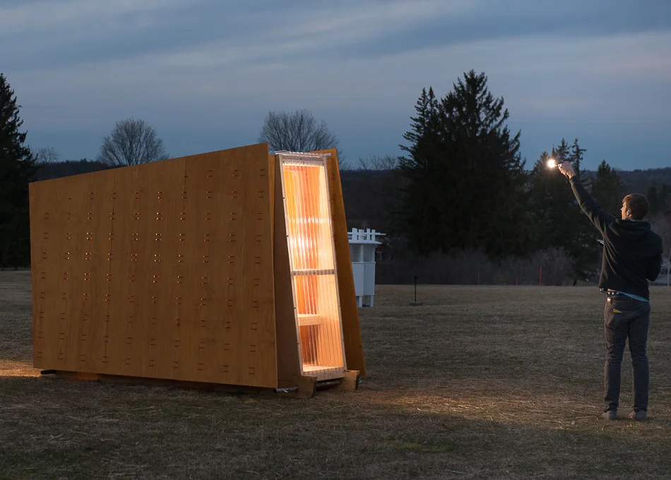 Lighting the face of the shanty to add in Photoshop later.