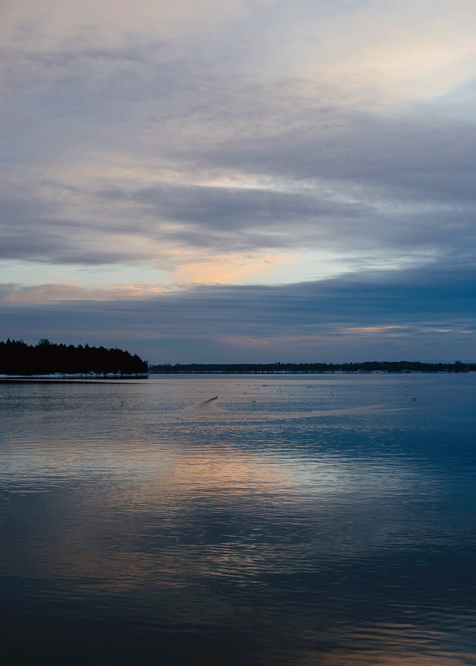 Creation of the final composite image of the Ice Ark, as it would appear during a winter's night on Lake Champlain.